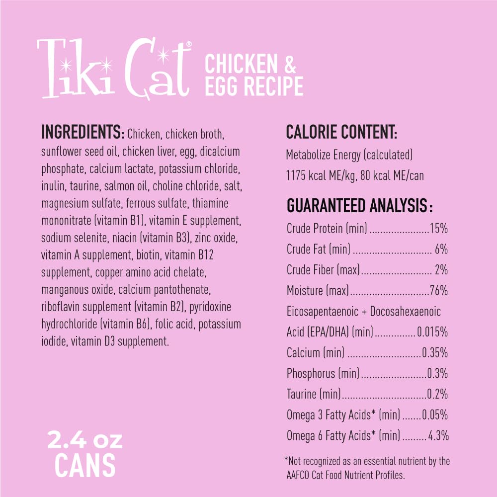 DHA soutient le développement cérébral chez les chatons dans Tiki Cat Baby.