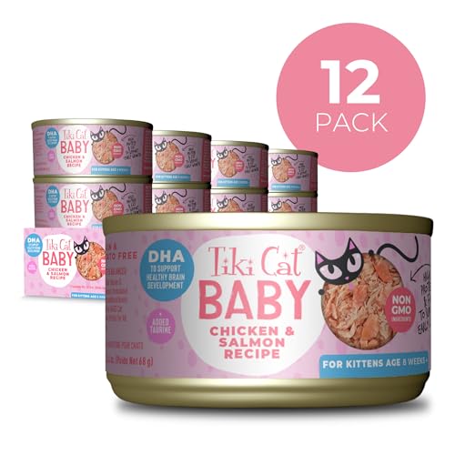 Premier ingrédient poulet dans Tiki Cat Baby pour une protéine de qualité.