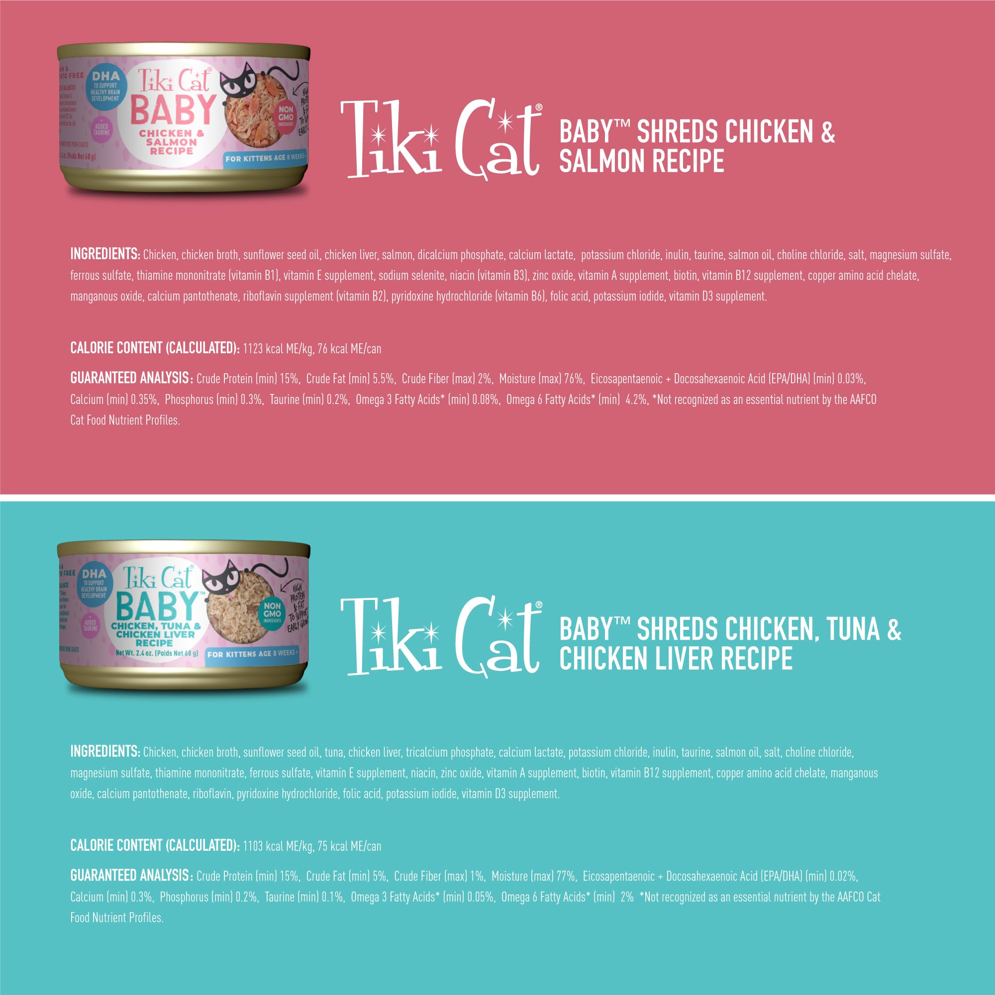 Tiki Cat Baby – taurine ajoutée pour une croissance saine