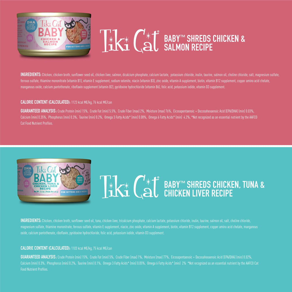 Tiki Cat Baby – taurine ajoutée pour une croissance saine