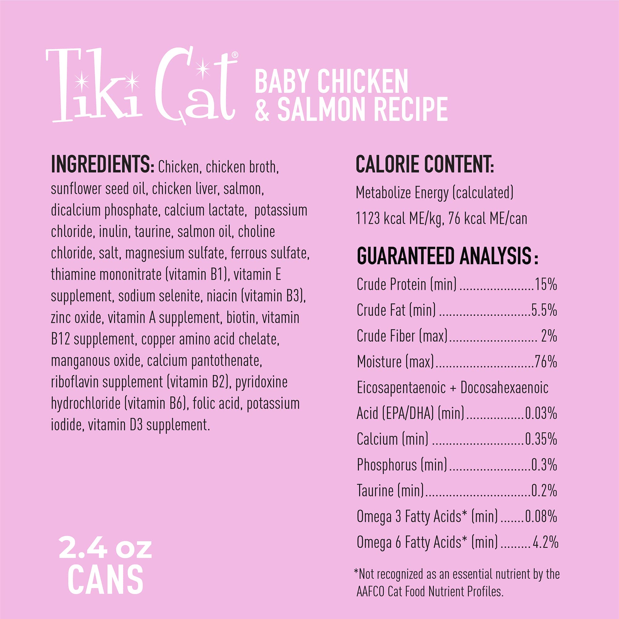 Texture cremeuse de Tiki Cat Baby pour une expérience agréable.