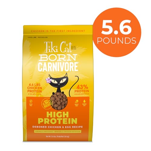 Tiki Cat Born Carnivore croquettes protéine réelle poulet et œuf.