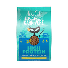 Tiki Cat Born Carnivore croquettes texture croquante, protéine élevée possible.