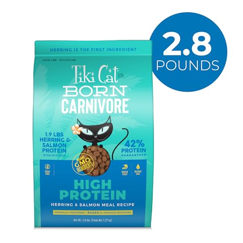 Emballage Tiki Cat Born Carnivore pour croquettes pratiques.