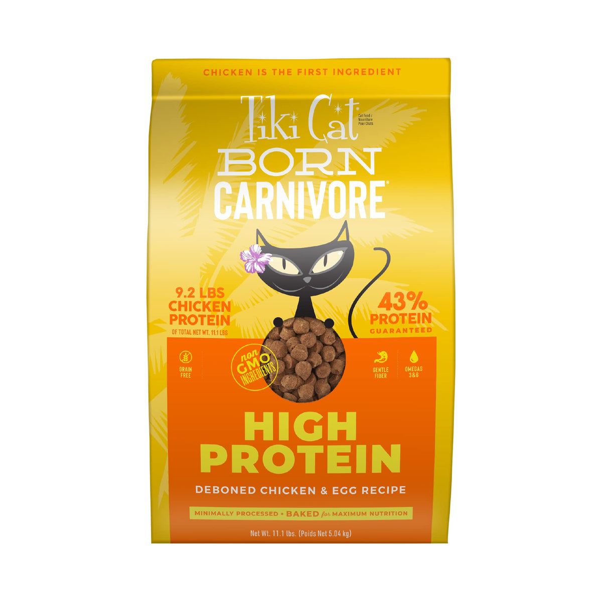 Tiki Cat Born Carnivore poulet désossé et œuf, protéine de qualité.