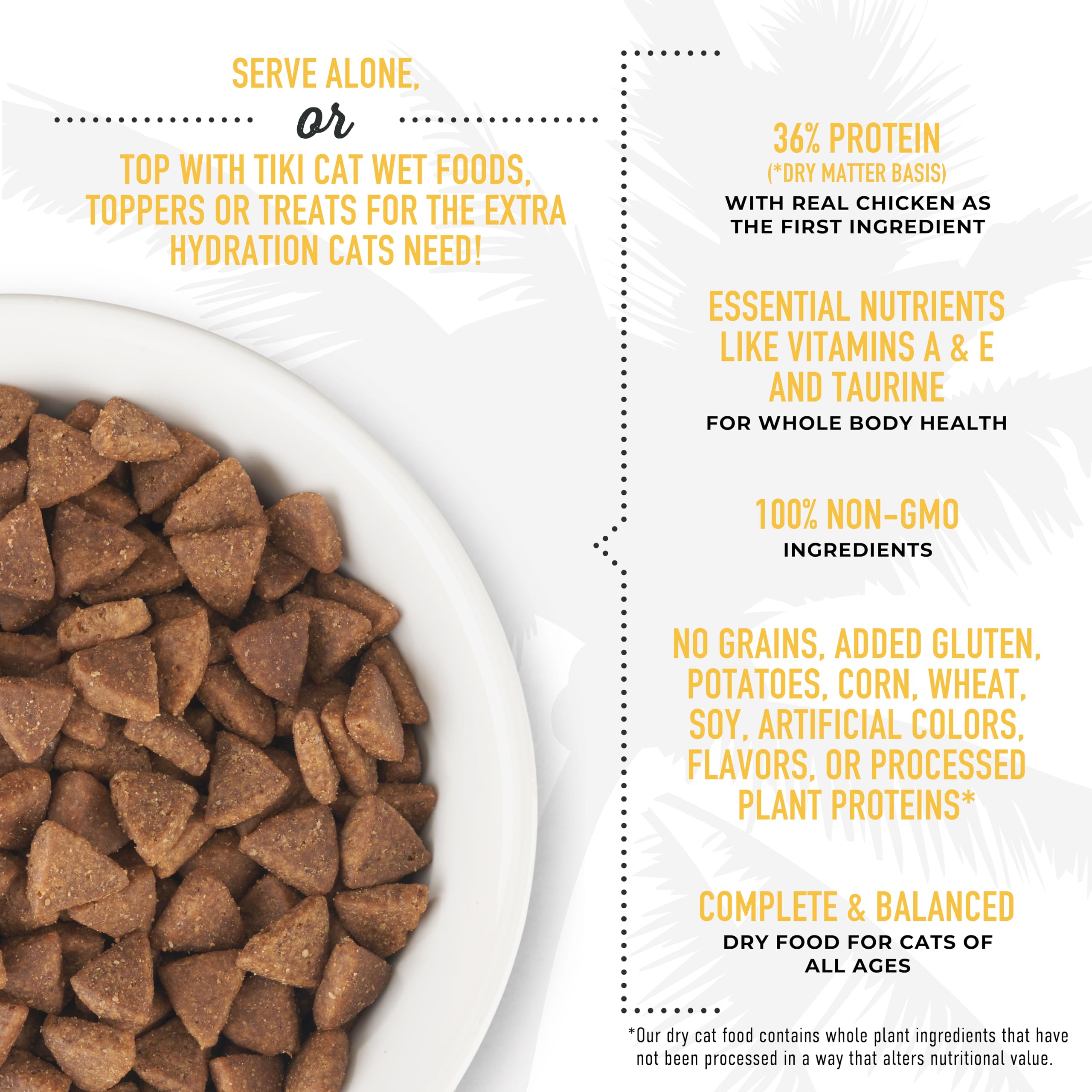 Tiki Cat Born Carnivore sans cereales, grain-free pour les chats.