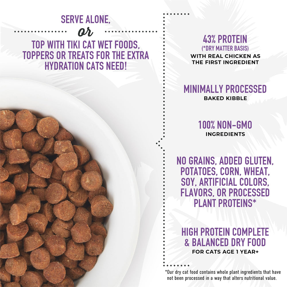 Recette sans céréales et sans pommes de terre pour Tiki Cat Born Carnivore.