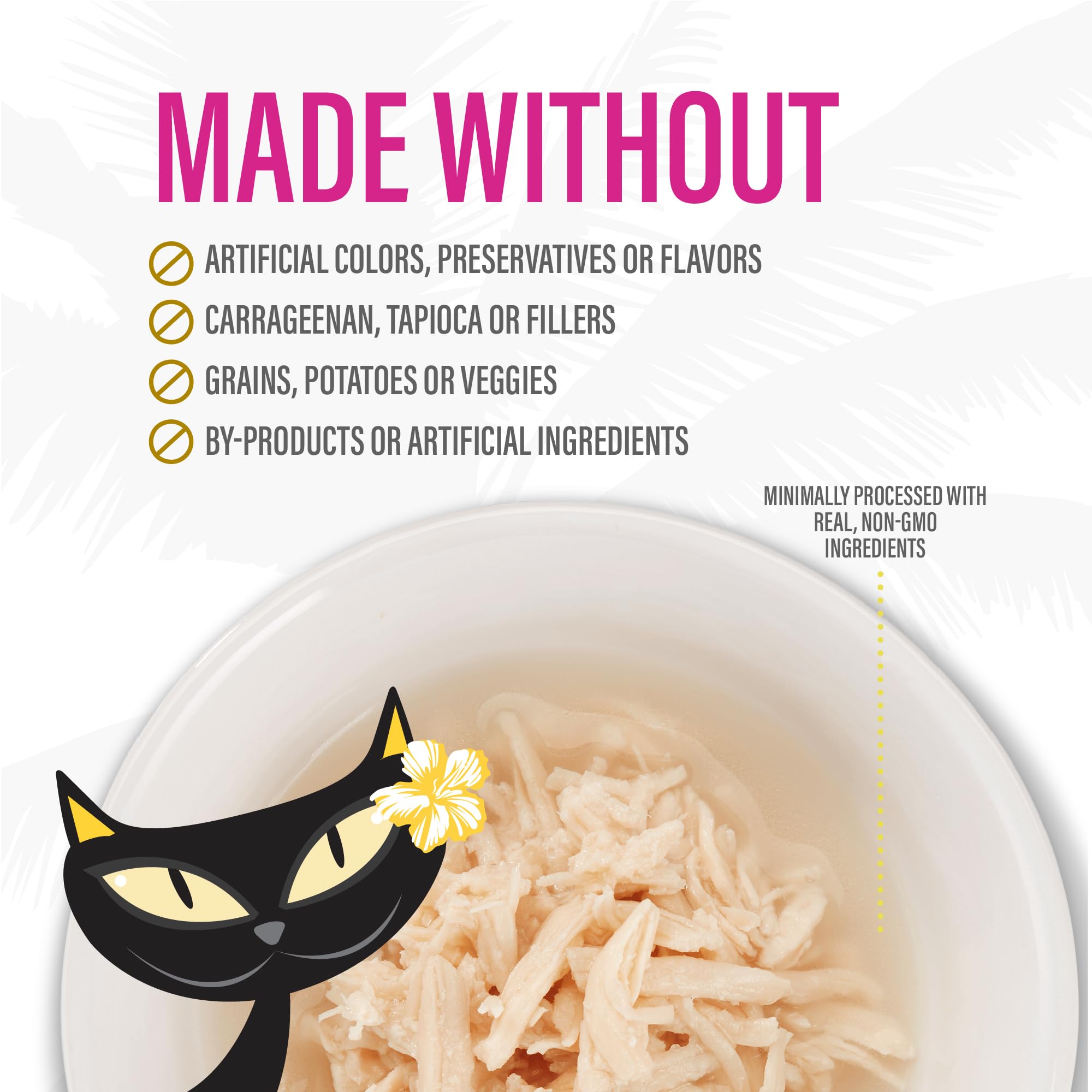 Tiki Cat Chat gourmand, saveur poulet, topper facile.