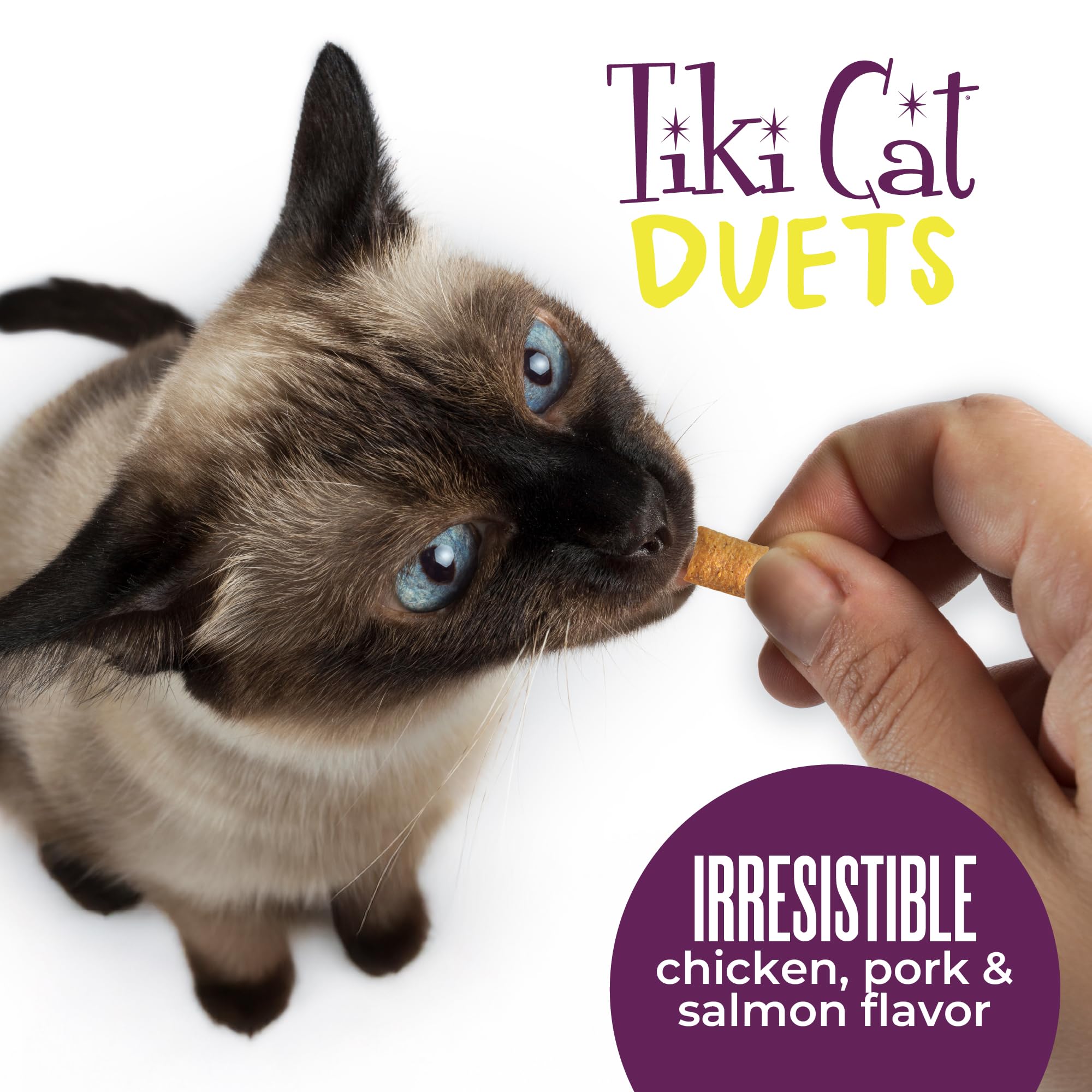Tiki Cat Duets: sachet pratique de 8 pièces, 2 oz chacun