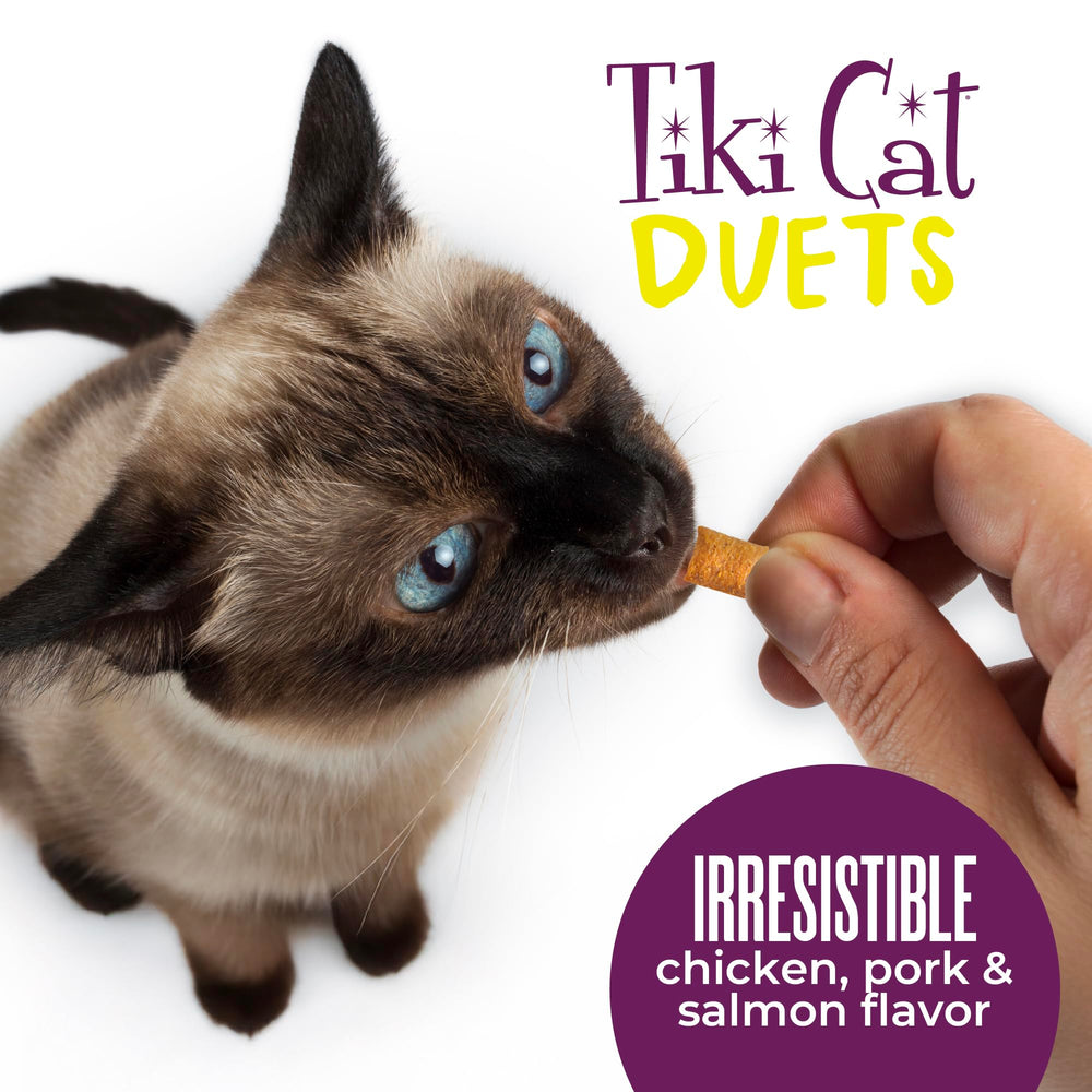 Tiki Cat Duets: sachet pratique de 8 pièces, 2 oz chacun