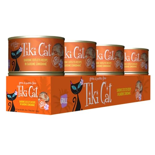 Consommé délicat du Tiki Cat Grill pour une hydratation naturelle.