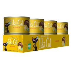 Tiki Cat Grill Crevettes entières décorant le plat, texture humide et appétissante.