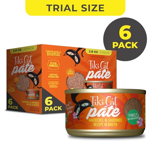Texture crèmeuse du pâté Tiki Cat Grill, facile à manger pour les chats.