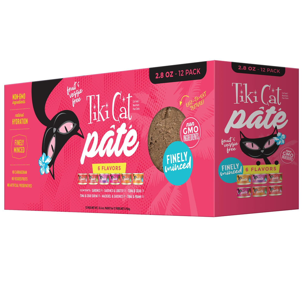Tiki Cat Grill Pâté sardines entières en boîte, repas protéiné pour chats