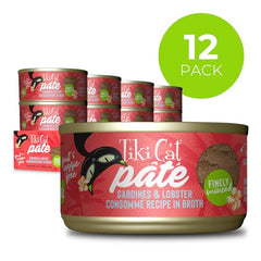 Texture finement hachée du pâté Tiki Cat Grill, idéal pour l’appétit des chats.