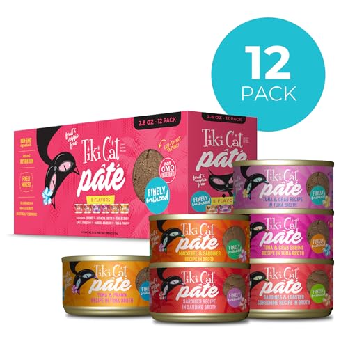 Tiki Cat Grill Pâté thon entier avec bouillon, goût marin apprécié