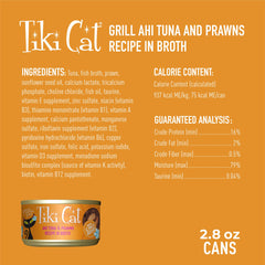 Tiki Cat Grill sans céréales, alimentation naturelle pour chat.