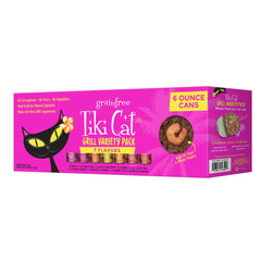 Tiki Cat Grill: thon-crabe-surimi, boîte 6oz, haute teneur en protéines.
