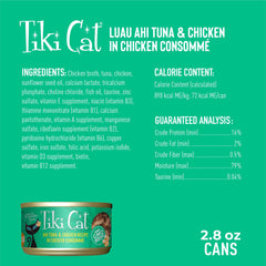 Protéines élevées avec thon et poulet pour carnivore satisfait.