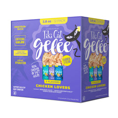 Tiki Cat Luau Lean Gelee avec poulet, texture gélee savoureuse pour stimuler l'appétit du chat