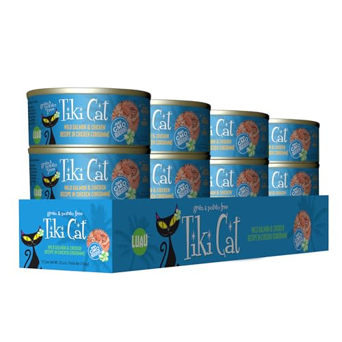 Tiki Cat Luau – consommé humide riche pour hydrater quotidiennement le chat.