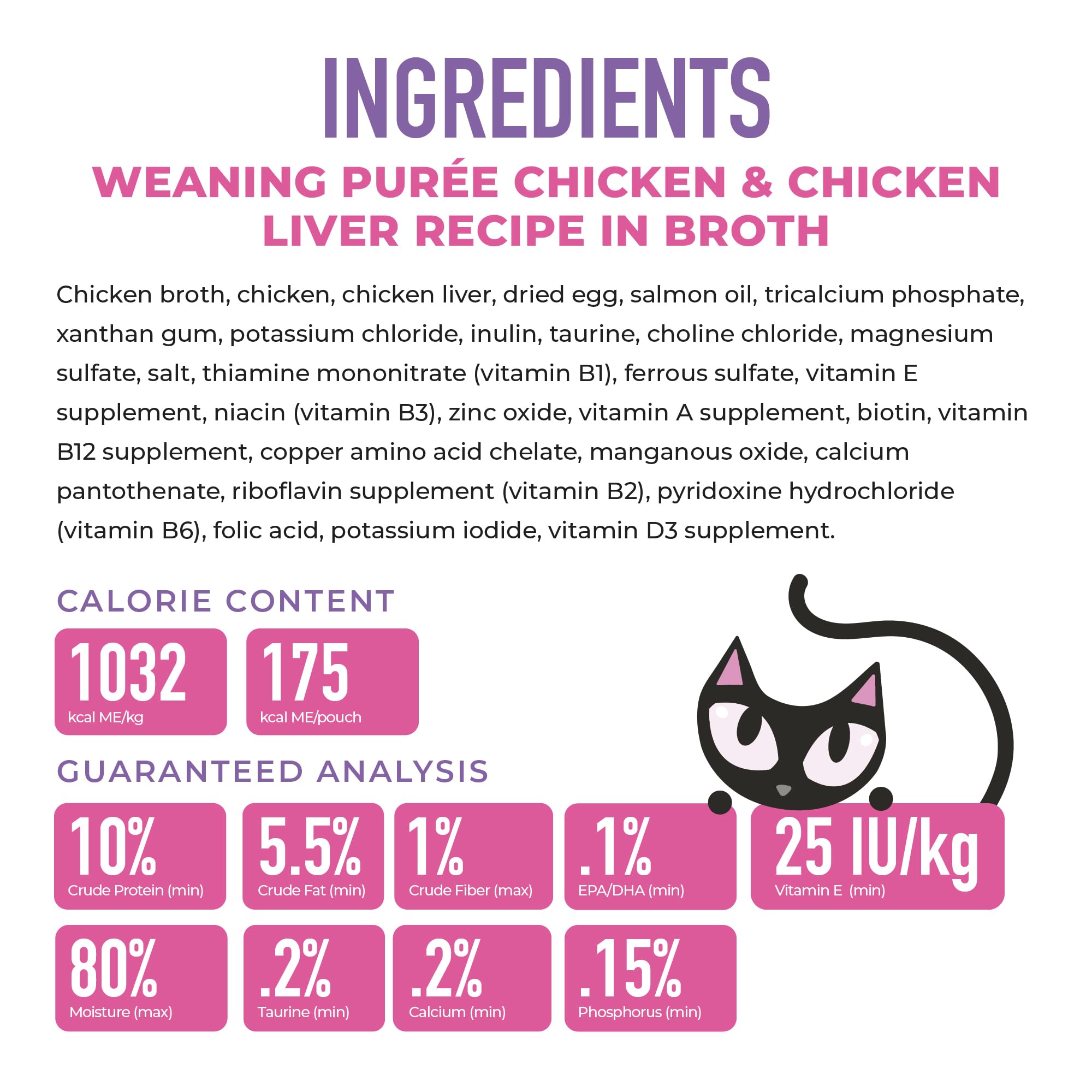 Tiki Cat Purée Bébé Chaton – soutien immunitaire et système digestif.