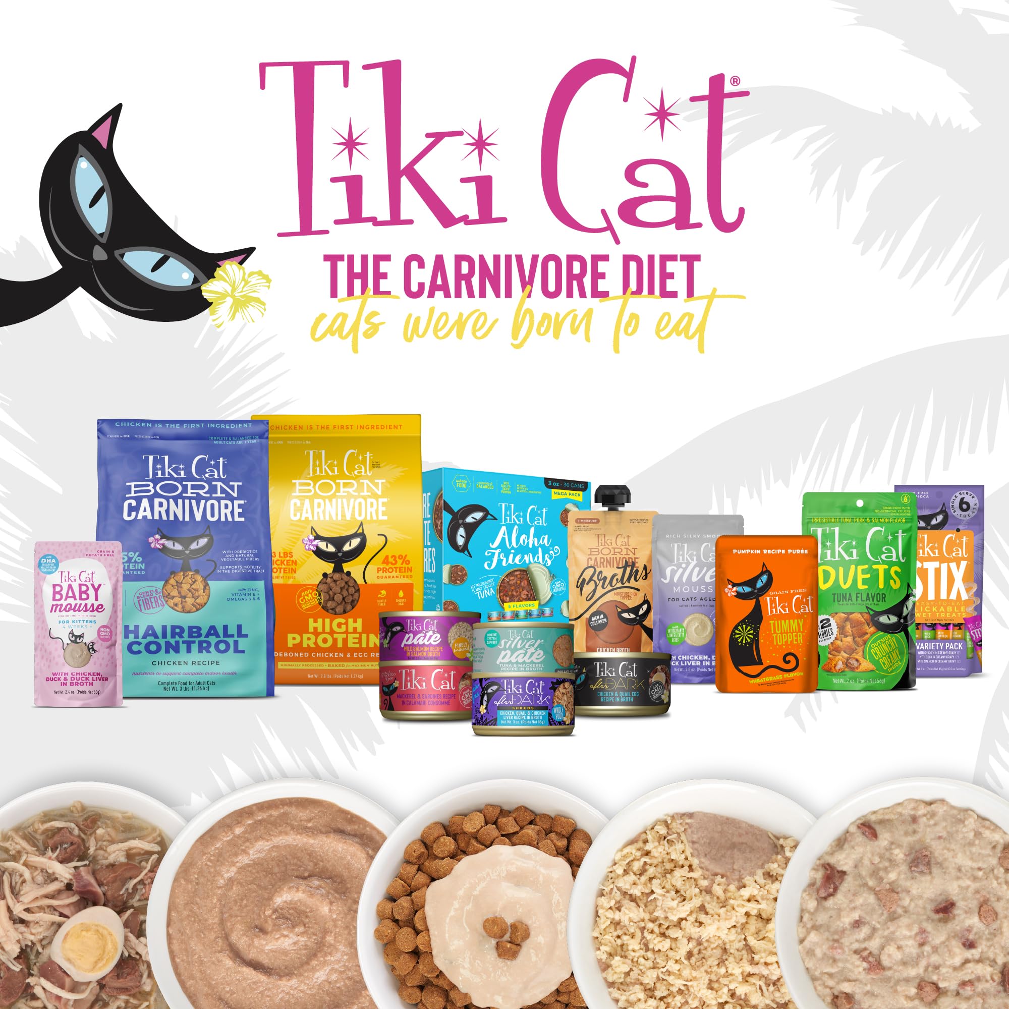 Tiki Cat Purée Bébé Chaton – lot de 6 sachets, commande simplifiée pour parents.
