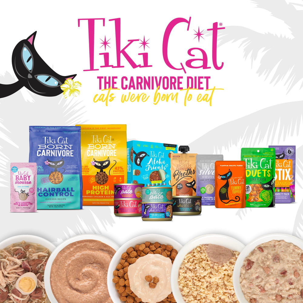 Tiki Cat Purée Bébé Chaton – lot de 6 sachets, commande simplifiée pour parents.