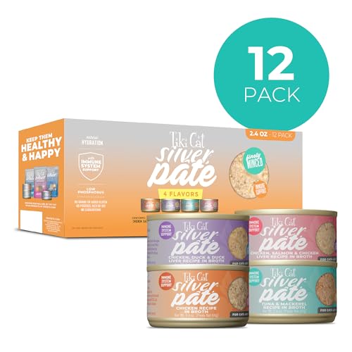 Tiki Cat Silver Pâté sans grains, idéal pour chat sensible.