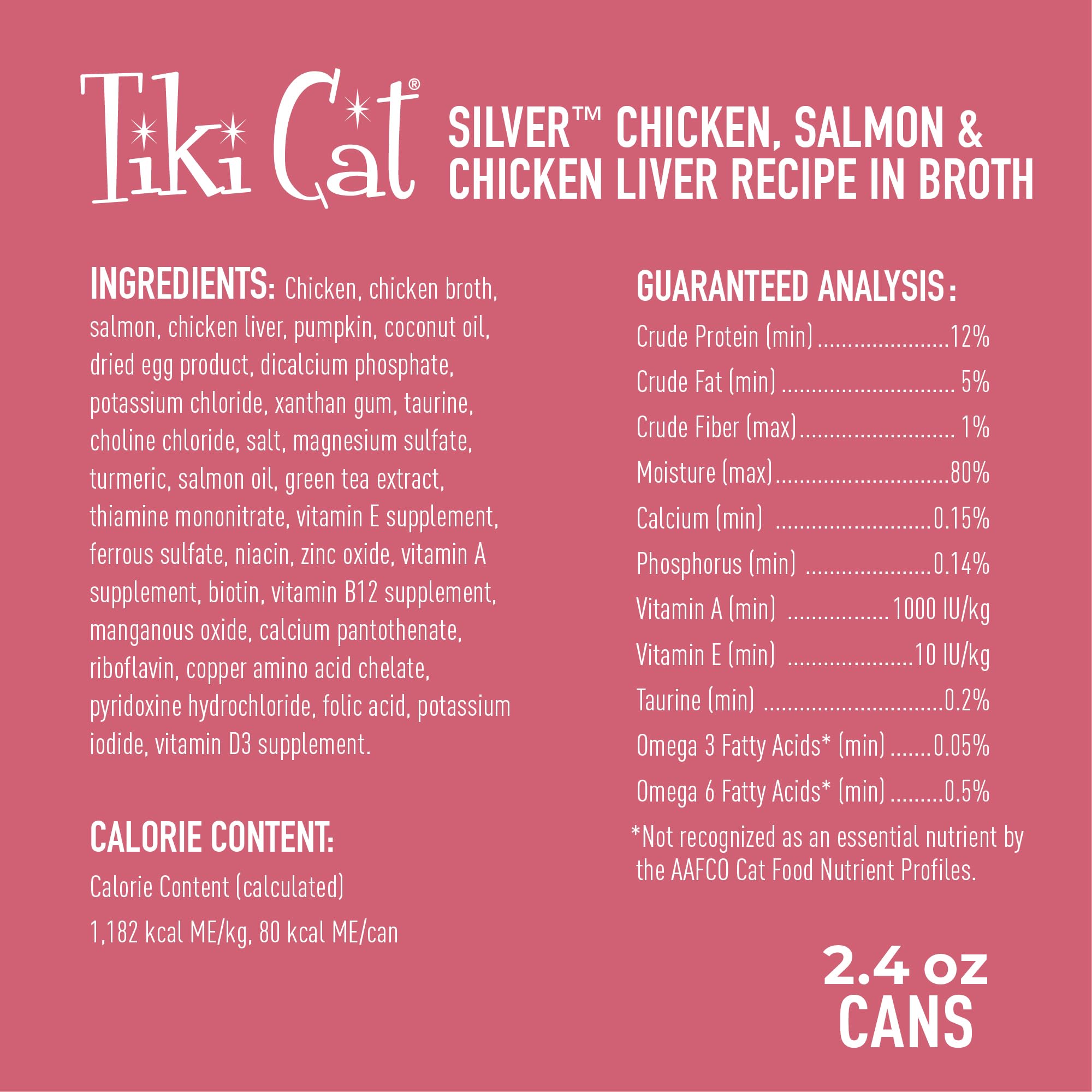 Antioxydants et soutien immunitaire dans le Tiki Cat Silver Comfort.