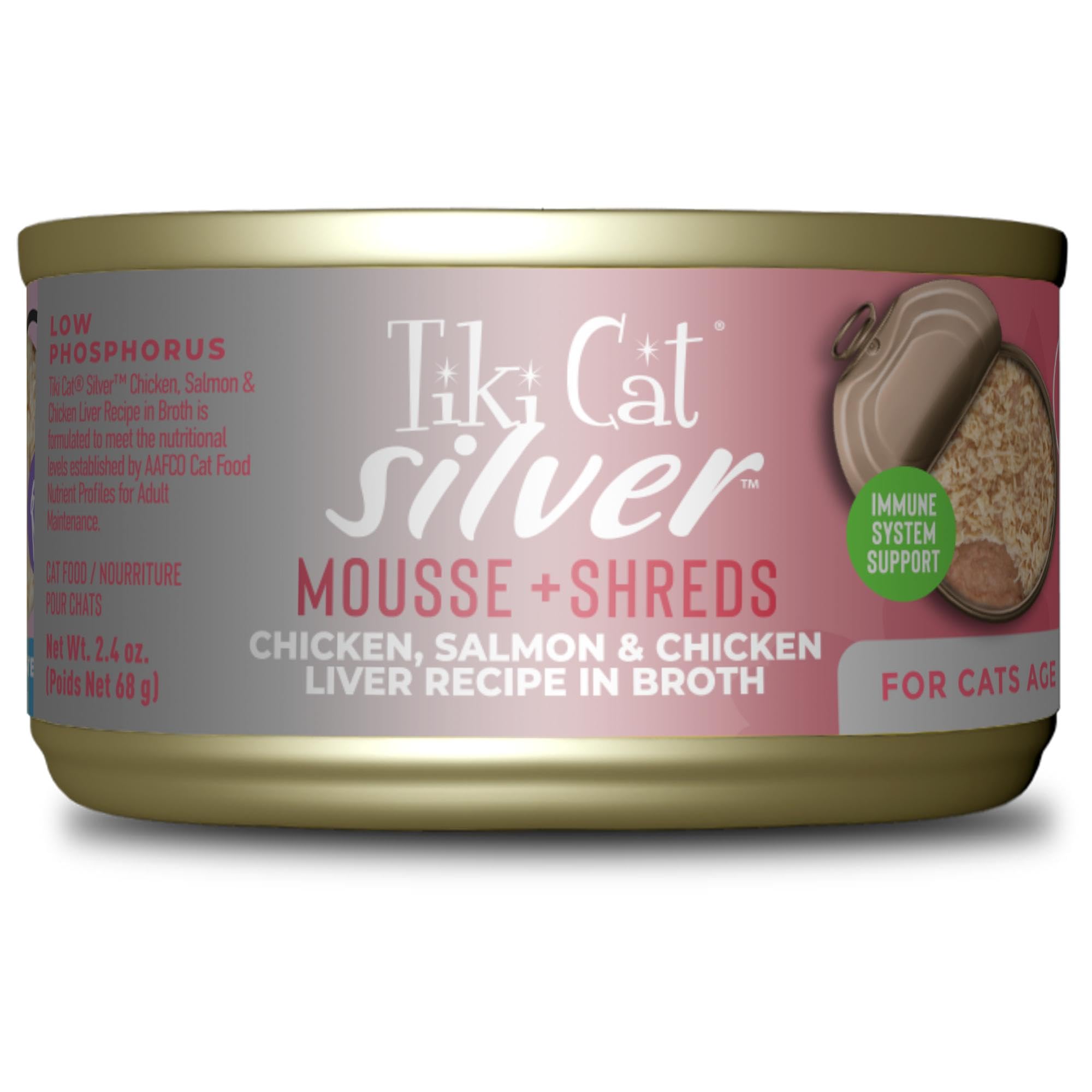 Emballage du Tiki Cat Silver Comfort, pratique pour doser facilement.