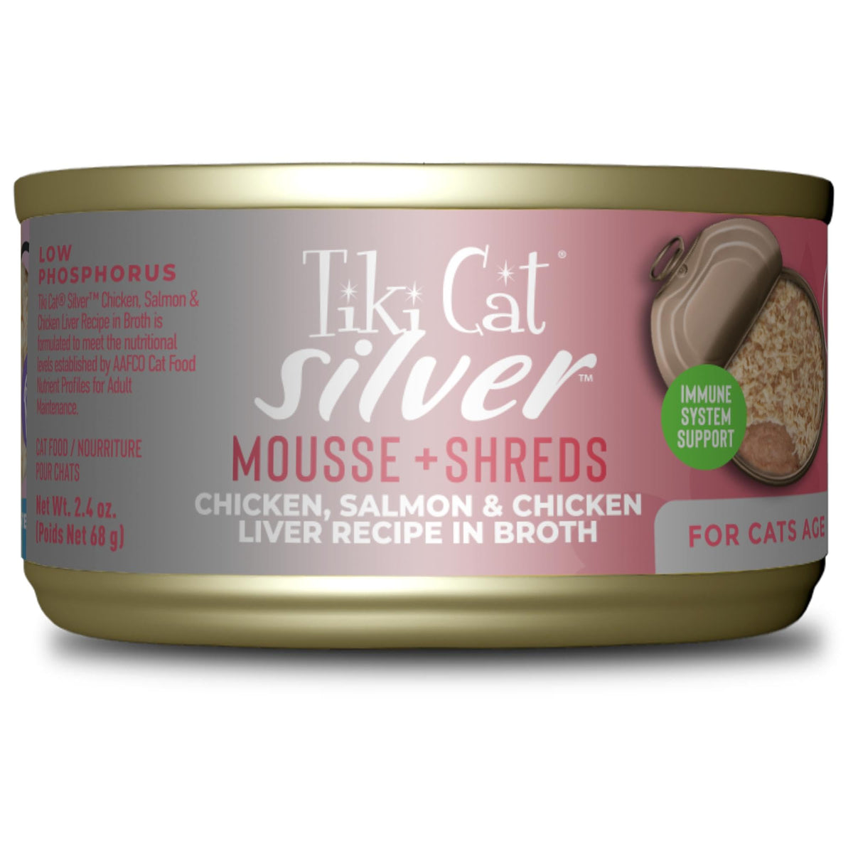Emballage du Tiki Cat Silver Comfort, pratique pour doser facilement.