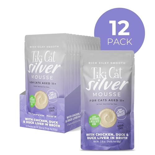 Tiki Cat Silver Mousse sachet chat foie de canard, saveur riche