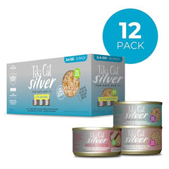 Variété de recettes pour chats 11+ avec protéines élevées et humidité accrue.