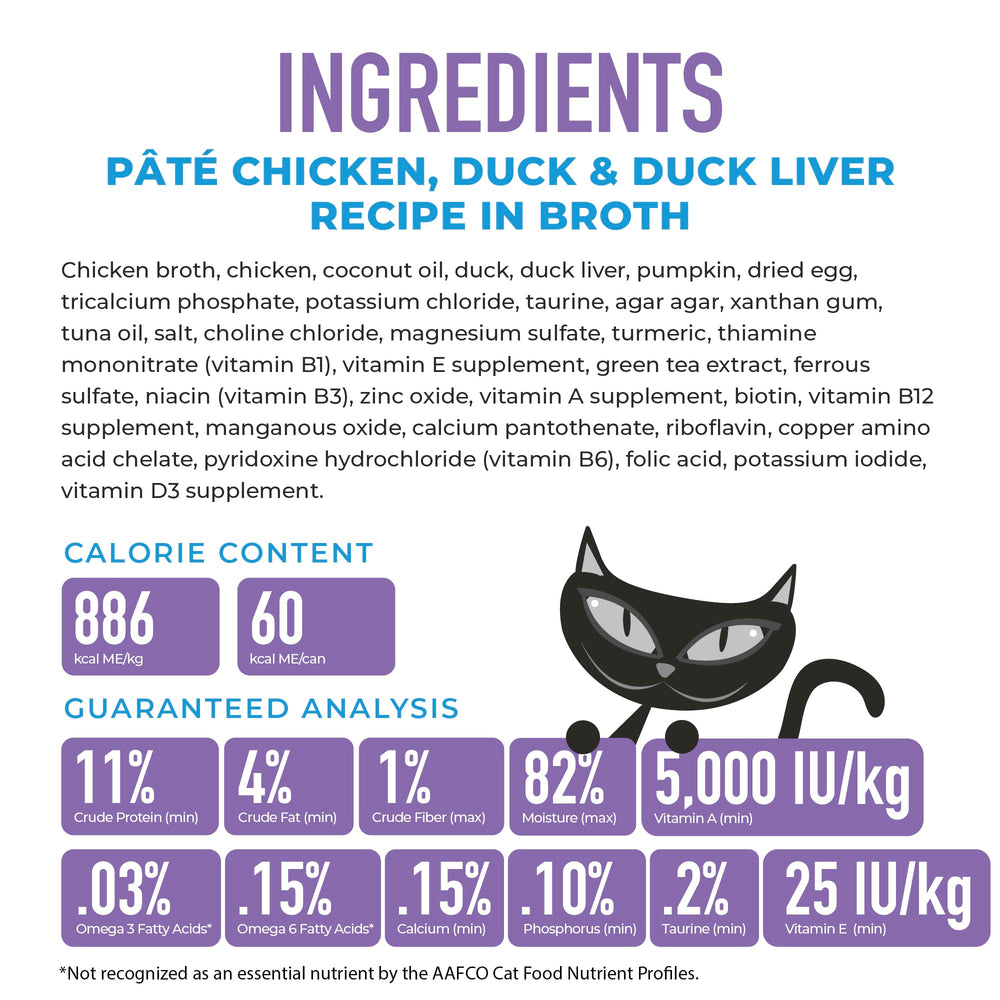 Tiki Cat Silver Pâté : foie de canard tendre pour chat gourmand.