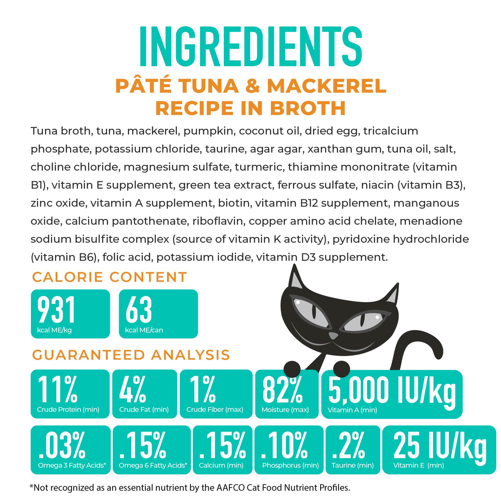 Ingrédients non GMO et sans céréales dans Tiki Cat Silver Pate