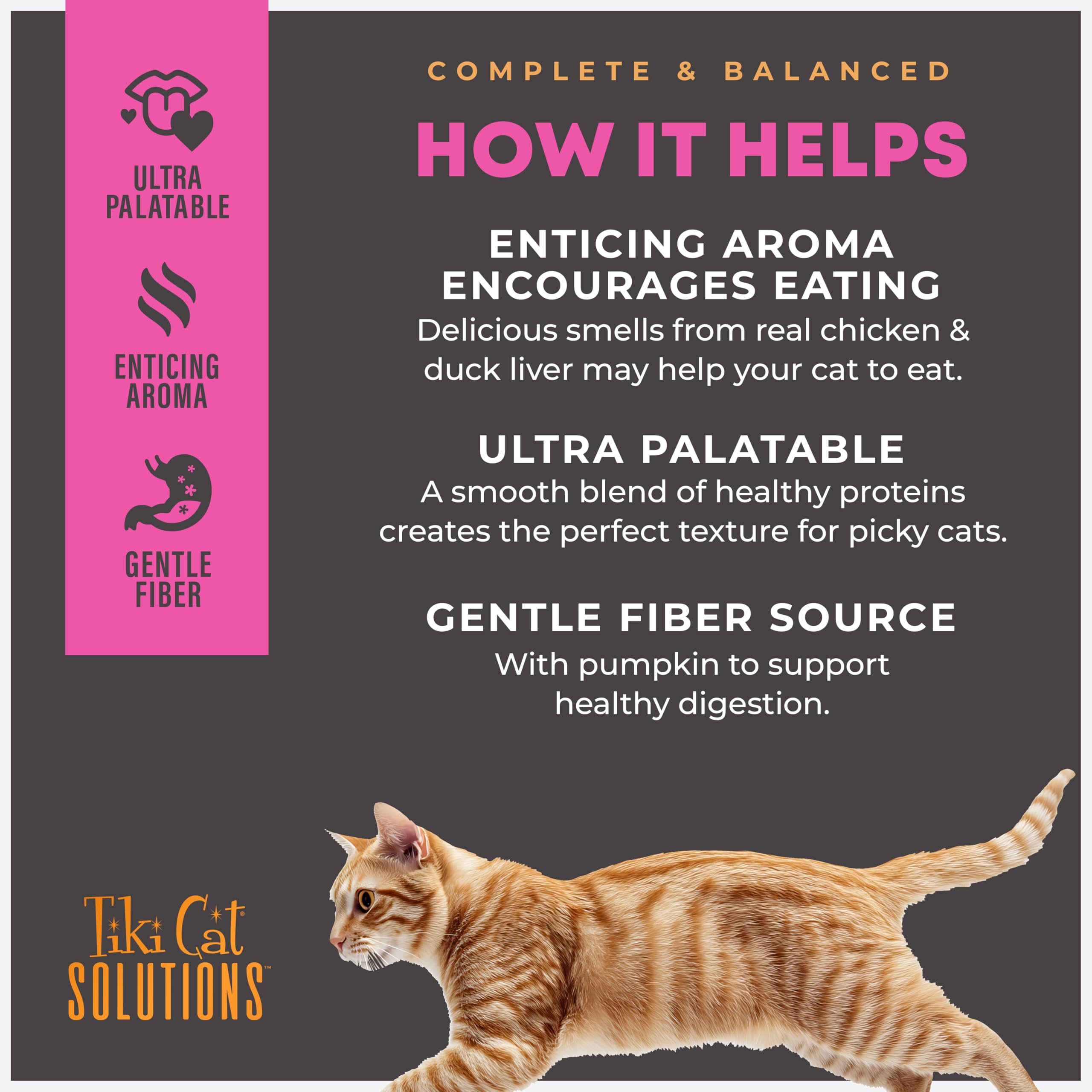 Tiki Cat Solutions Mousse Fussy – portions pratiques de 68 g pour des repas faciles