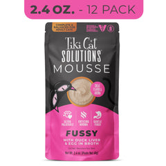 Tiki Cat Solutions Mousse Fussy – sans grain, idéale pour régimes sensibles