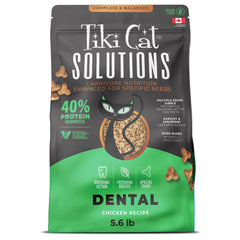 Croquettes dentaires Tiki Cat Solutions au poulet pour chats.