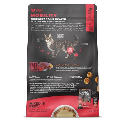 Tiki Cat Solutions Mobilité sac 2-8 lbs facilite le réapprovisionnement et le rangement.
