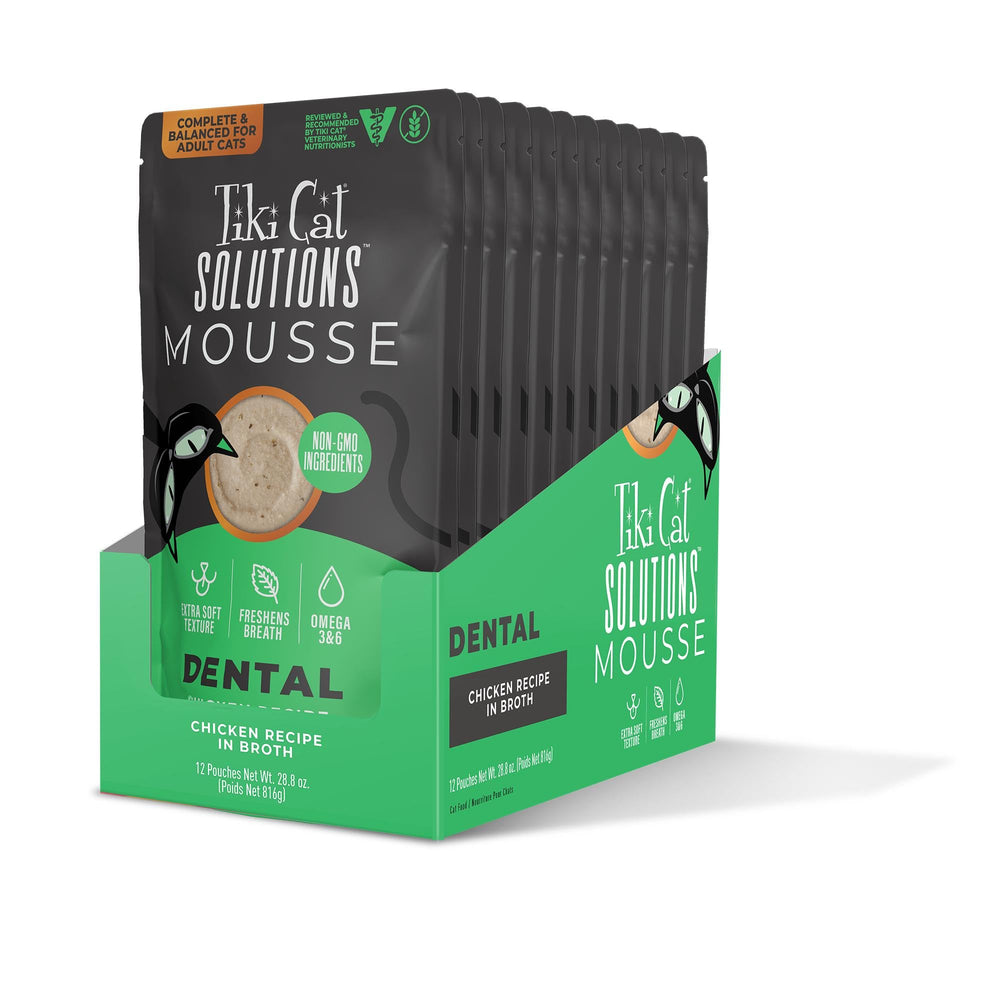 Tiki Cat Solutions Mousse Dentaire : menthe et persil pour haleine fraîche