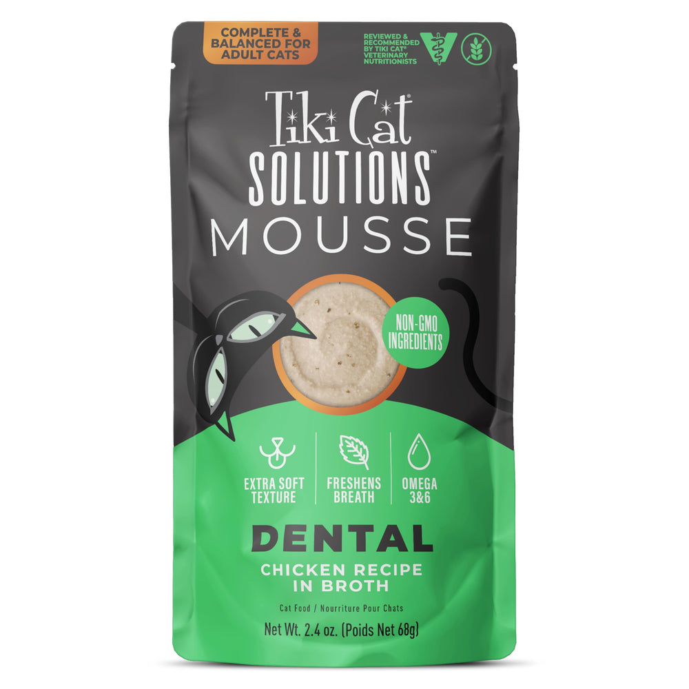 Tiki Cat Solutions Mousse Dentaire : texture crèmeuse facilitant la dégustation