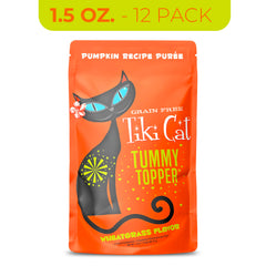 Chat dégustant Tiki Cat Topper sur croquettes, ajout d’humidité.