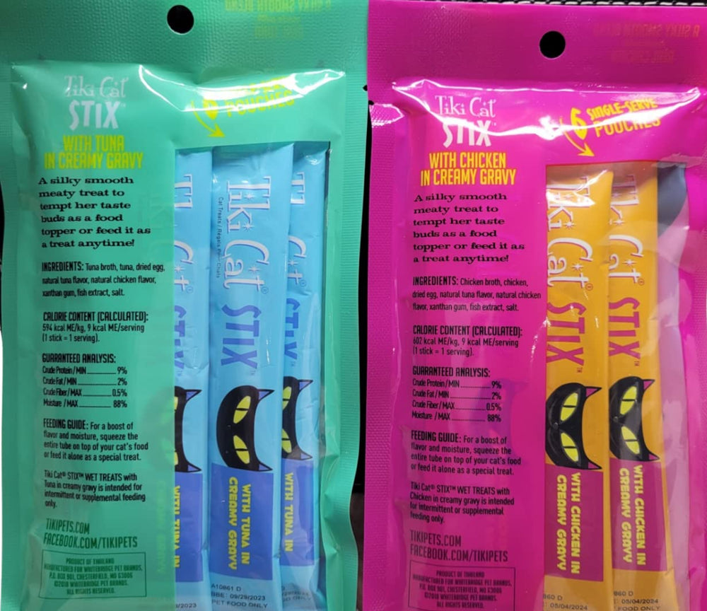 Tiki Cat Stix mousse de poulet, friandise savoureuse pour varier les repas