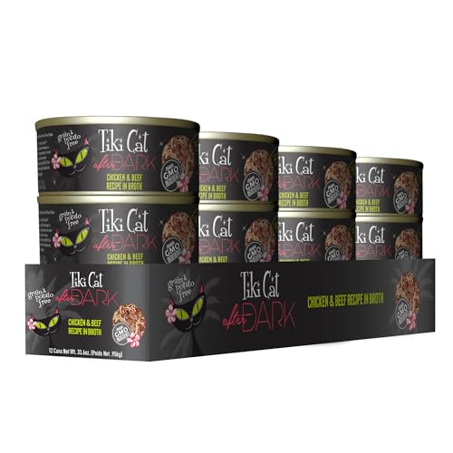 TIKI PETS After Dark: boeuf-morceaux dans bouillon, saveur appétissante.