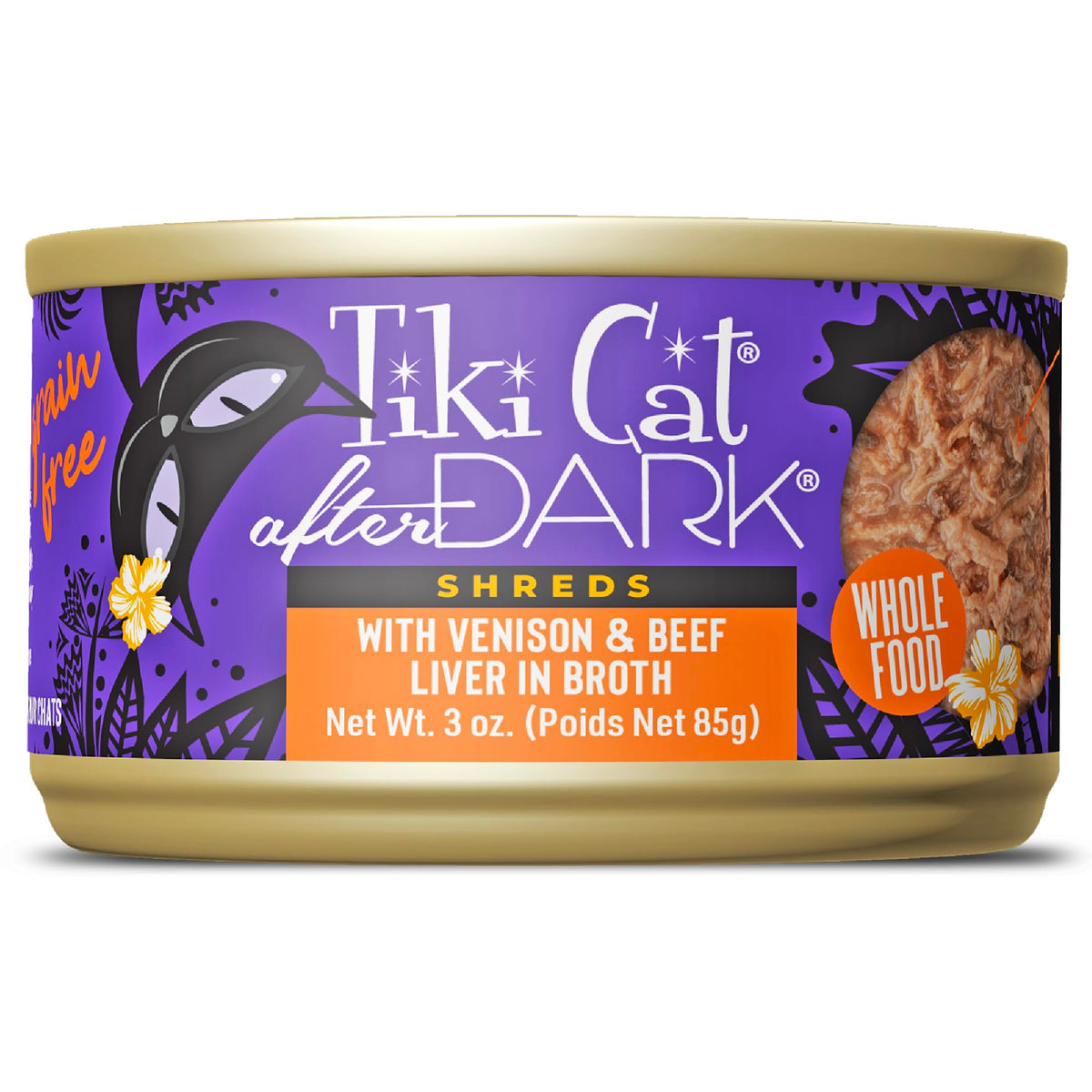 Tiki Pets After Dark emballage boîte 3oz prête à servir pour votre chat