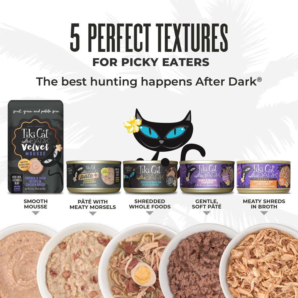 Tiki Pets After Dark portions faciles à servir au repas quotidien