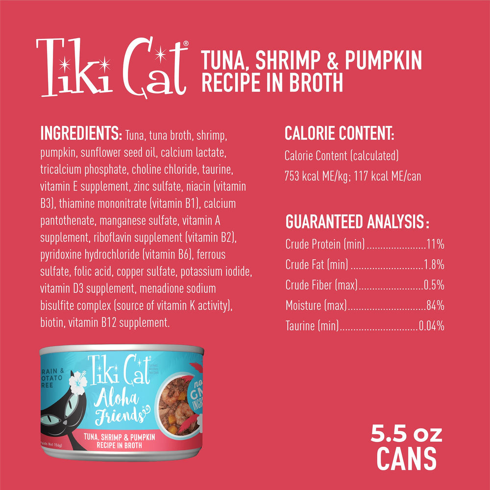 TIKI PETS Aloha Friends humide : teneur élevée en humidité pour l'hydratation.