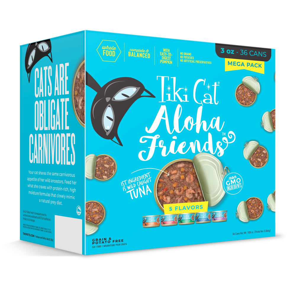 Pâtée TIKI PETS Aloha Friends au thon, goût riche et protéines pour chat