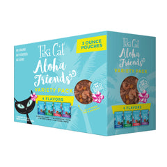 TIKI PETS Aloha Friends: vue des sachets poisson, repas pratique et savoureux.